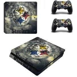 Skin Console et Manettes PS4 SLIM - Steelers