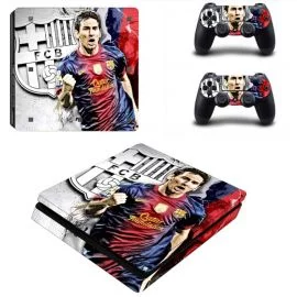 Skin Console et Manettes PS4 SLIM - Messi 