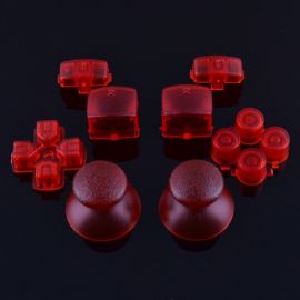 Kit Boutons Custom pour Manette PS3 - Rouge Transparent