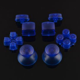 Kit Boutons Custom pour Manette PS3 - Bleu Transparent