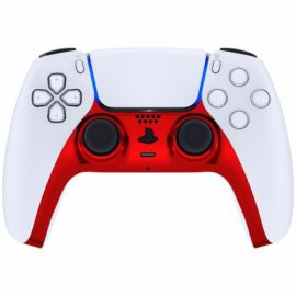 ExtremeRate - Bande Custom Manette PS5 - Rouge Chromé