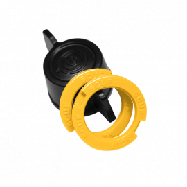 Infinity Ring And Lock Jaune vue normal