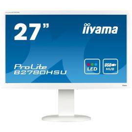 Ecran Gaming iiyama 27" LED - ProLite B2780HSU Blanc vue de face