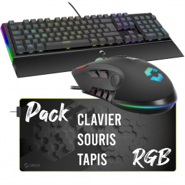 Pack Clavier Souris Tapis PC PRO XL Speedlink