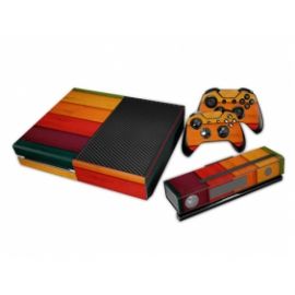 Skin pour Console Xbox One - Red Wood