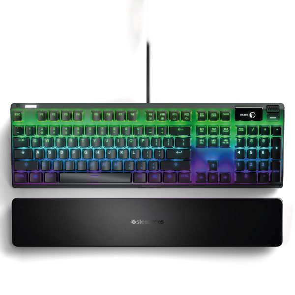 Clavier Gaming SteelSeries Apex Pro – USB AZERTY – Noir – Rétroéclairé – Occasion