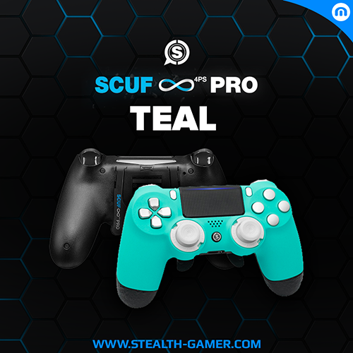 SCUF PS4 Infinity4PS PRO Teal + Triggers Stop + Grip + EMR