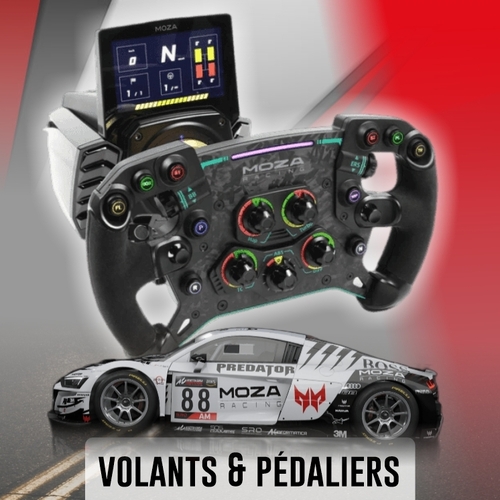 Volants et pédaliers Simracing 