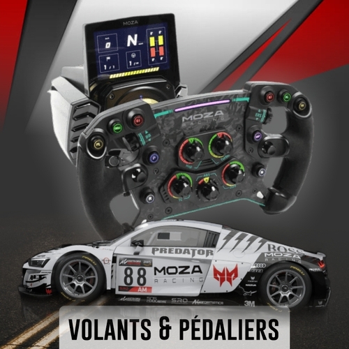 Volants et pédaliers Simracing 