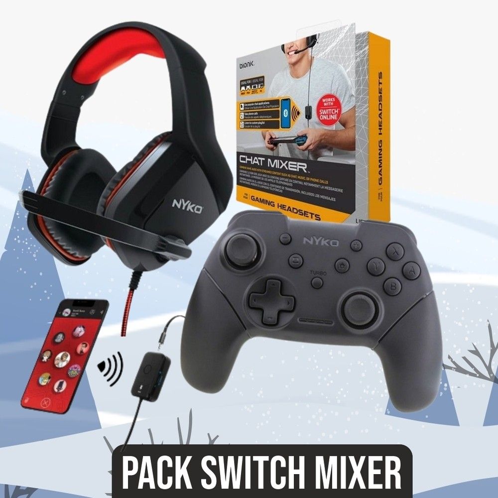 Pack d'accessoires pour Switch, casque Switch, manette Switch